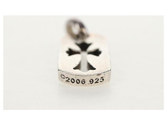 Chrome Hearts Tiny Cut Out Cross Charm Ag925 Silver Auth 136577M - view 7