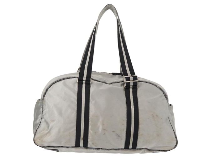Borsa Boston in nylon argento CC Auth BA7758 della linea sportiva CHANEL - vista 2