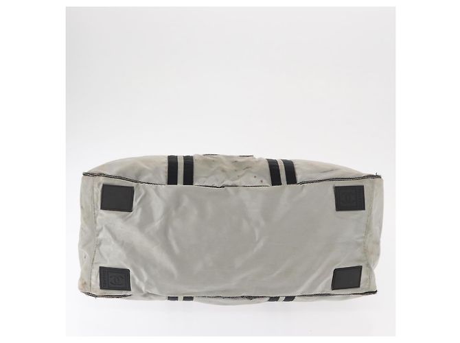 Borsa Boston in nylon argento CC Auth BA7758 della linea sportiva CHANEL - vista 6