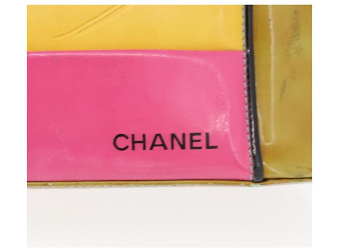 CHANEL Handtasche Emaille Mehrfarbig Gold CC Auth 151278 Mehrfarben Golden - Ansicht 17