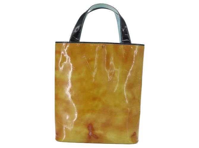 CHANEL Handtasche Emaille Mehrfarbig Gold CC Auth 151278 Mehrfarben Golden - Ansicht 2