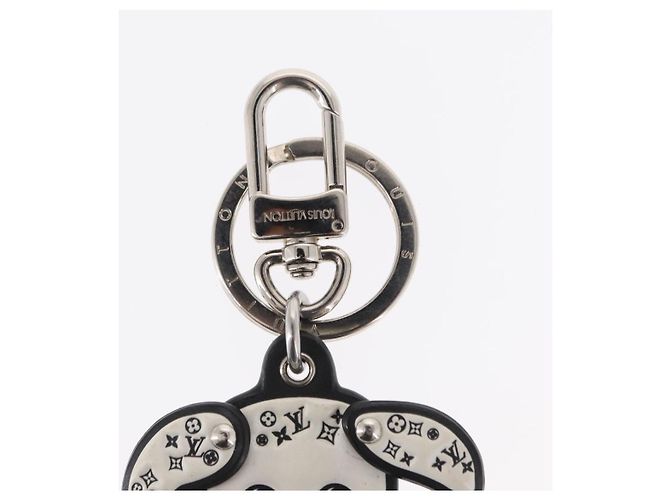 LOUIS VUITTON Llavero LV Dalmatia Soporte de Llave de Caucho Blanco M00746 Auth 152672M - vista 4