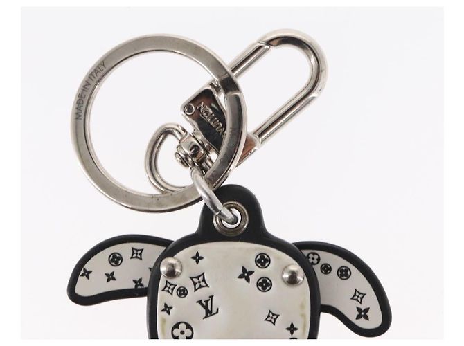 LOUIS VUITTON Llavero LV Dalmatia Soporte de Llave de Caucho Blanco M00746 Auth 152672M - vista 7