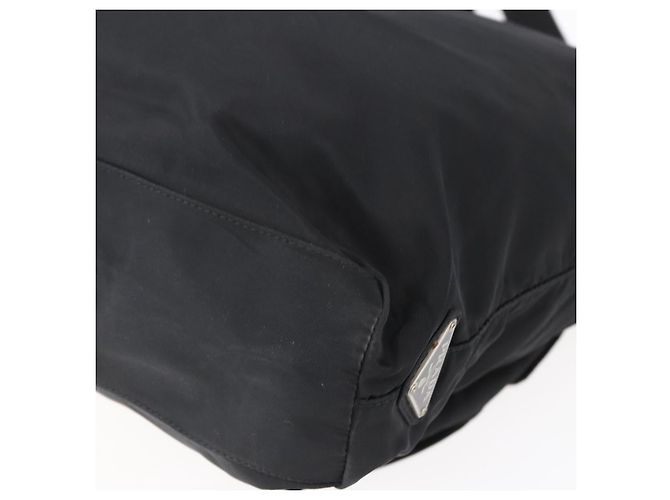 Borsa Tote Prada in Nylon Nero Argento Auth 151870 - vista 15