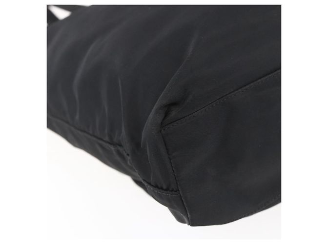 Borsa Tote Prada in Nylon Nero Argento Auth 151870 - vista 16