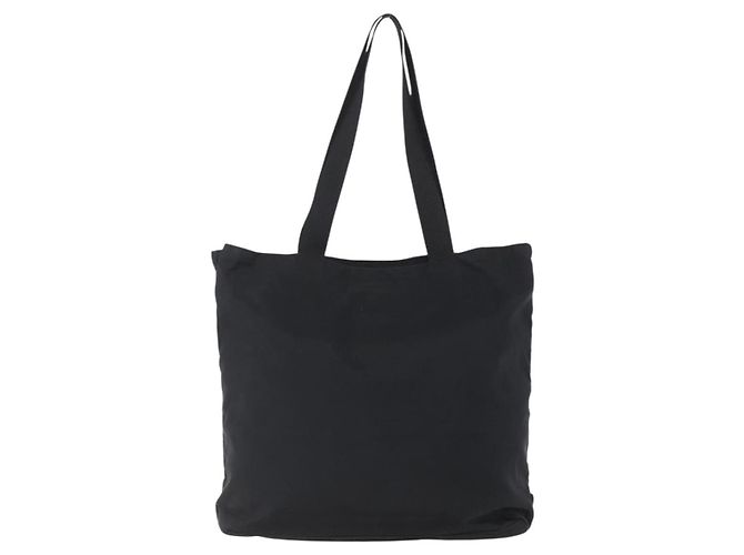 Borsa Tote Prada in Nylon Nero Argento Auth 151870 - vista 2