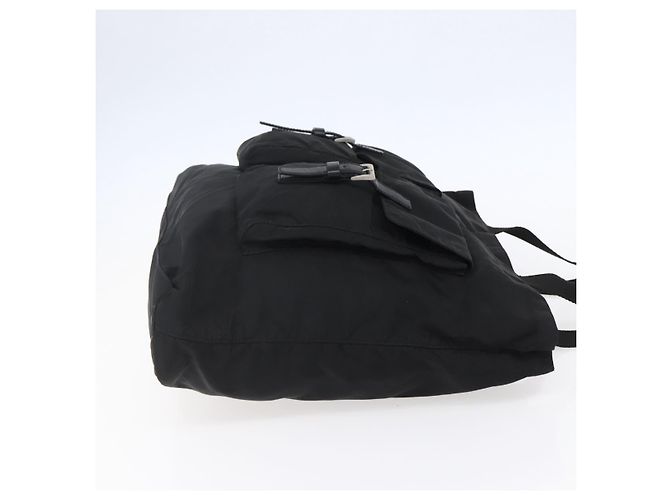 Borsa Tote Prada in Nylon Nero Argento Auth 151870 - vista 4