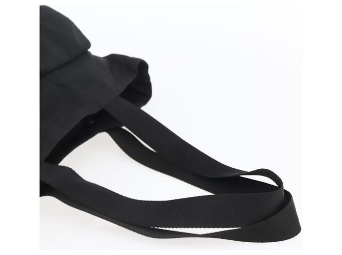 Borsa Tote Prada in Nylon Nero Argento Auth 151870 - vista 7