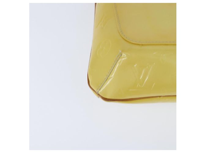 LOUIS VUITTON Borsa Thompson Street Monogram Vernis Giallo Lime M91071 Auth BA7213 D'oro - vista 16
