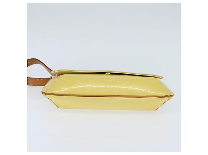 LOUIS VUITTON Borsa Thompson Street Monogram Vernis Giallo Lime M91071 Auth BA7213 D'oro - vista 5