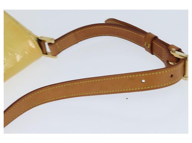 LOUIS VUITTON Borsa Thompson Street Monogram Vernis Giallo Lime M91071 Auth BA7213 D'oro - vista 7