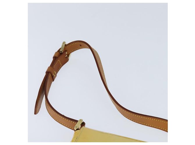 LOUIS VUITTON Borsa Thompson Street Monogram Vernis Giallo Lime M91071 Auth BA7213 D'oro - vista 8