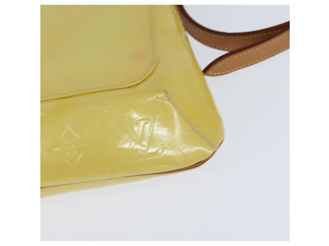 LOUIS VUITTON Borsa Thompson Street Monogram Vernis Giallo Lime M91071 Auth BA7213 D'oro - vista 9