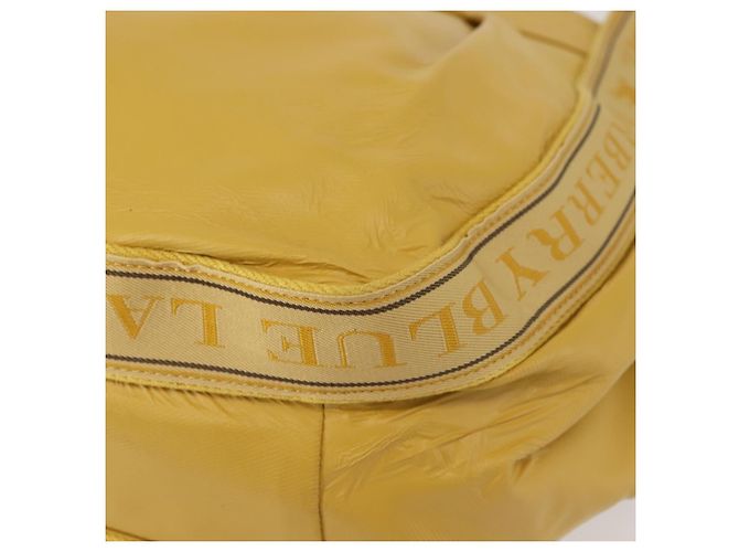 Borsa tote in pelle Burberry Blue Label gialla Auth th6327 Giallo - vista 10