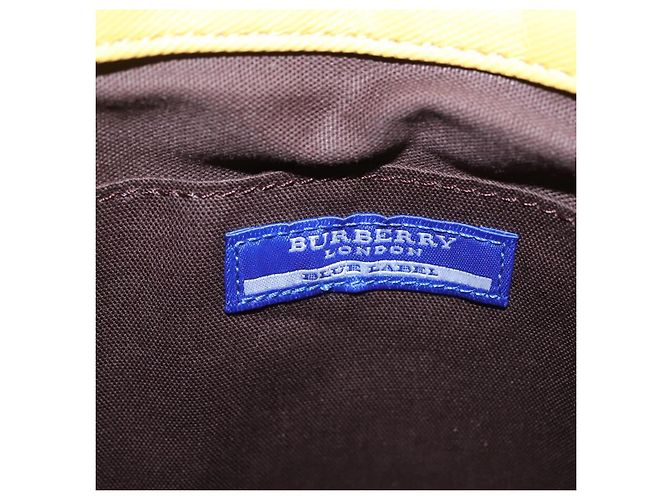 Borsa tote in pelle Burberry Blue Label gialla Auth th6327 Giallo - vista 11