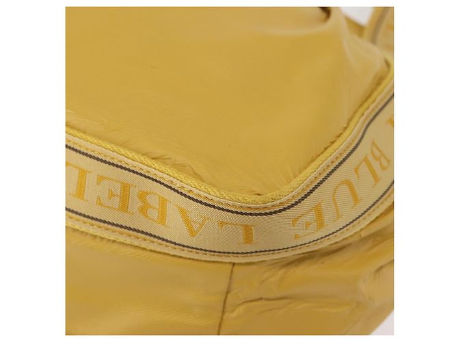 Borsa tote in pelle Burberry Blue Label gialla Auth th6327 Giallo - vista 15