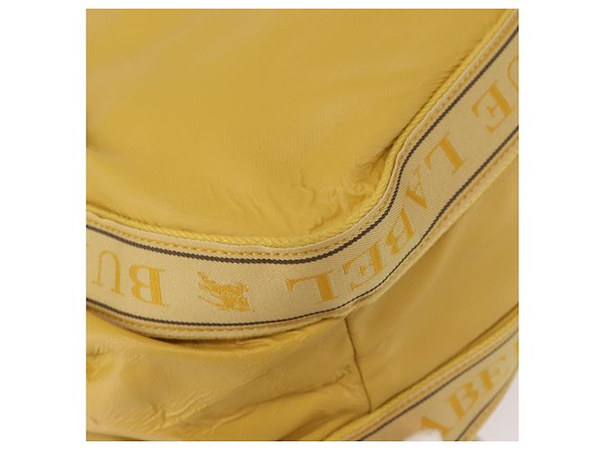 Borsa tote in pelle Burberry Blue Label gialla Auth th6327 Giallo - vista 16