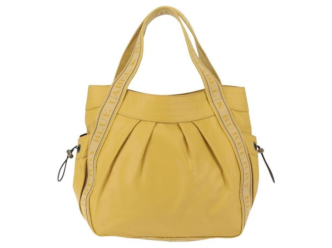Borsa tote in pelle Burberry Blue Label gialla Auth th6327 Giallo - vista 2