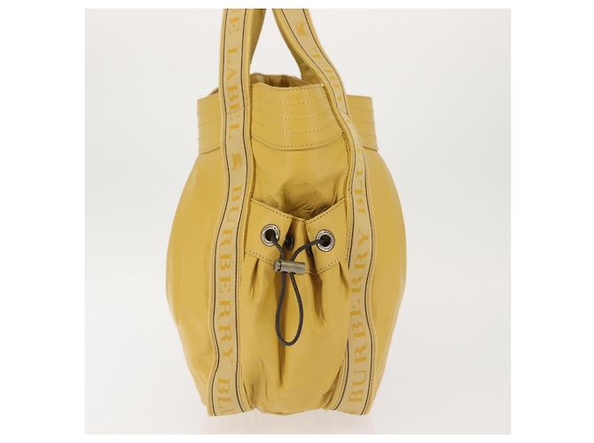 Borsa tote in pelle Burberry Blue Label gialla Auth th6327 Giallo - vista 3