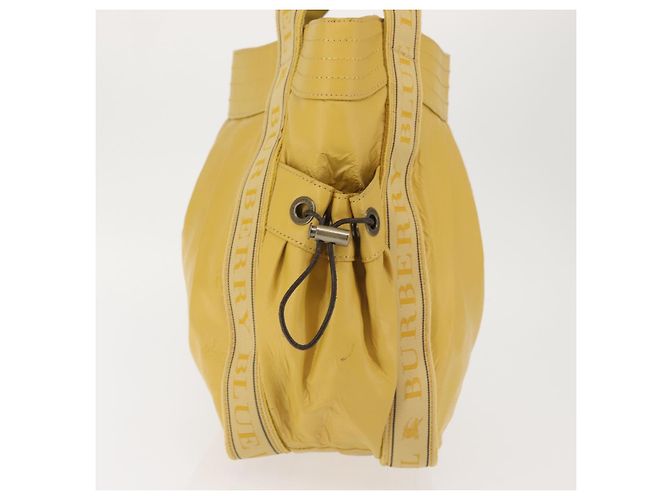 Borsa tote in pelle Burberry Blue Label gialla Auth th6327 Giallo - vista 4