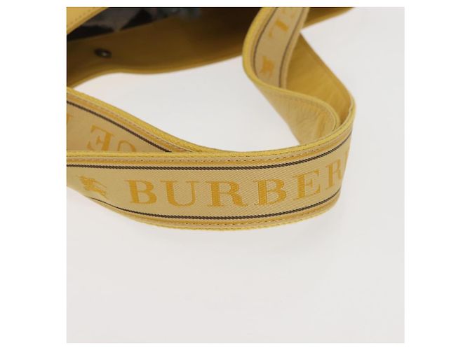 Borsa tote in pelle Burberry Blue Label gialla Auth th6327 Giallo - vista 8