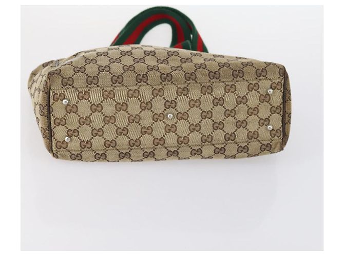 GUCCI GG Canvas Web Sherry Line Tasche PVC Nylon 5 Set Rot Beige Auth bs30286 - Ansicht 21