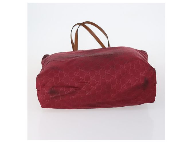 GUCCI GG Canvas Web Sherry Line Tasche PVC Nylon 5 Set Rot Beige Auth bs30286 - Ansicht 5
