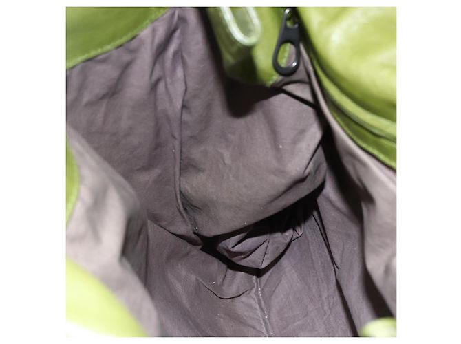 Autre Marque Borsa a Spalla in Pelle Intrecciato Bottega Veneta Verde Auth bs30446 - vista 18