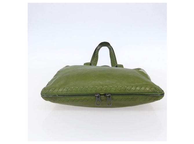 Autre Marque Borsa a Spalla in Pelle Intrecciato Bottega Veneta Verde Auth bs30446 - vista 5