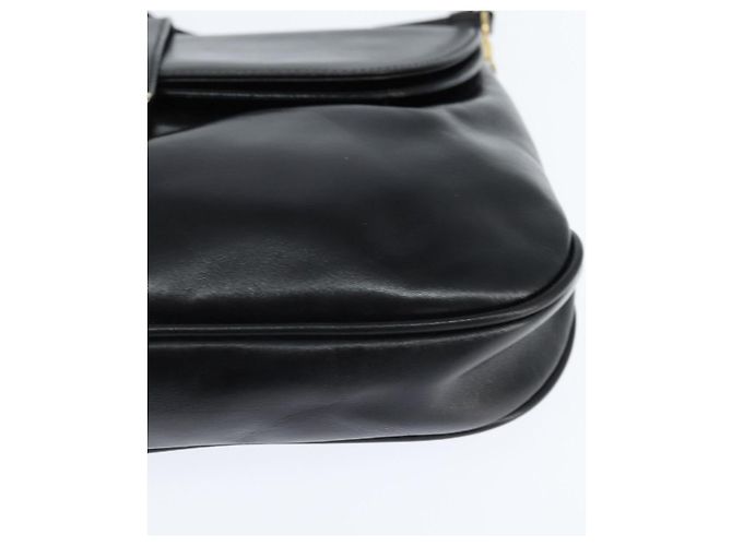 Borsa a Spalla Salvatore Ferragamo in Pelle Nera Oro Auth 149194 Nero D'oro - vista 15