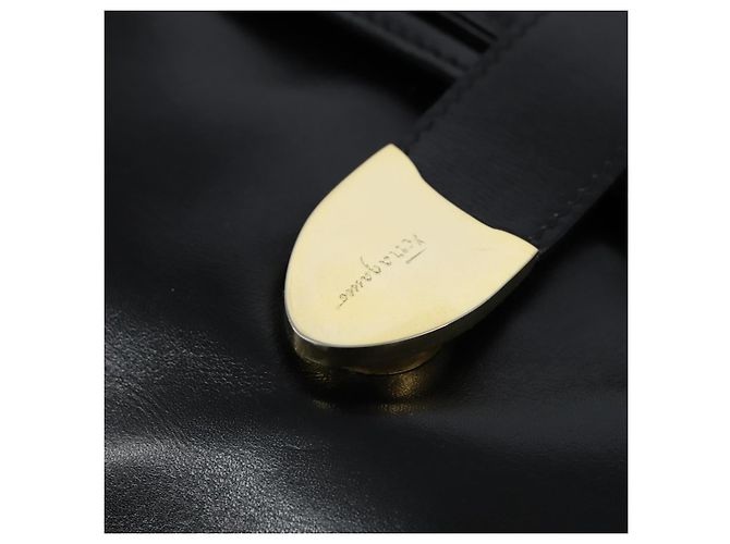 Borsa a Spalla Salvatore Ferragamo in Pelle Nera Oro Auth 149194 Nero D'oro - vista 18