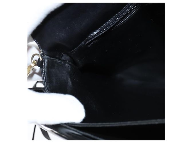Borsa a Spalla Salvatore Ferragamo in Pelle Nera Oro Auth 149194 Nero D'oro - vista 20