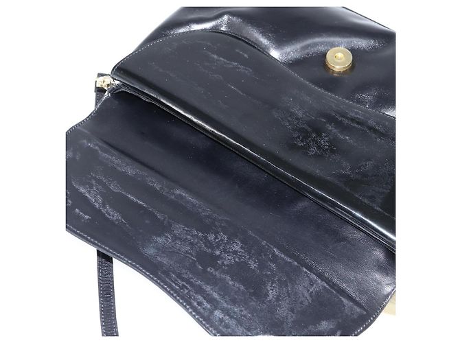 Borsa a Spalla Salvatore Ferragamo in Pelle Nera Oro Auth 149194 Nero D'oro - vista 9