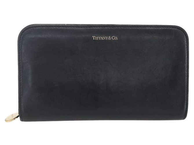 Autre Marque Portafoglio Lungo in Pelle Nera e Oro Autentico TIFFANY&Co. bs31263 Nero D'oro - vista 13