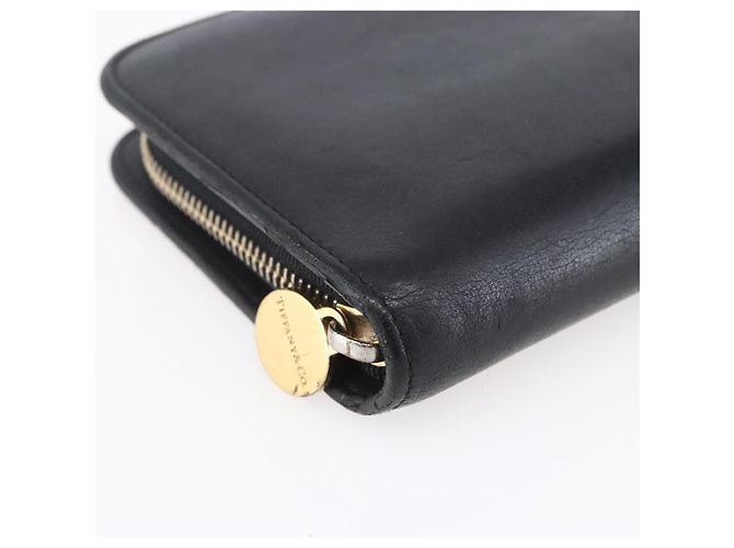 Autre Marque Portafoglio Lungo in Pelle Nera e Oro Autentico TIFFANY&Co. bs31263 Nero D'oro - vista 14