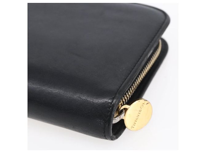 Autre Marque Portafoglio Lungo in Pelle Nera e Oro Autentico TIFFANY&Co. bs31263 Nero D'oro - vista 15