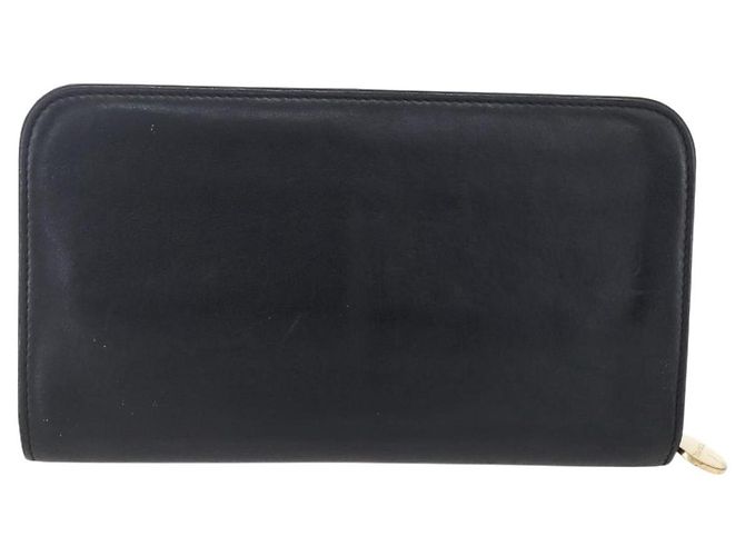 Autre Marque Portafoglio Lungo in Pelle Nera e Oro Autentico TIFFANY&Co. bs31263 Nero D'oro - vista 2