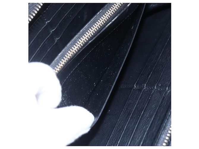 Autre Marque Portafoglio Lungo in Pelle Nera e Oro Autentico TIFFANY&Co. bs31263 Nero D'oro - vista 20
