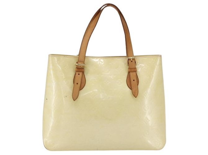 LOUIS VUITTON Borsa a Spalla Brentwood Monogram Vernis Perle M91512 LV Auth SW1773 - vista 2