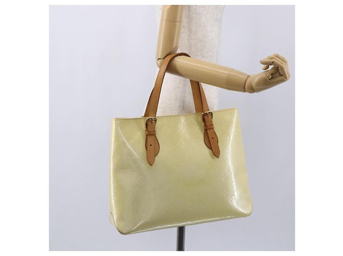 LOUIS VUITTON Borsa a Spalla Brentwood Monogram Vernis Perle M91512 LV Auth SW1773 - vista 21