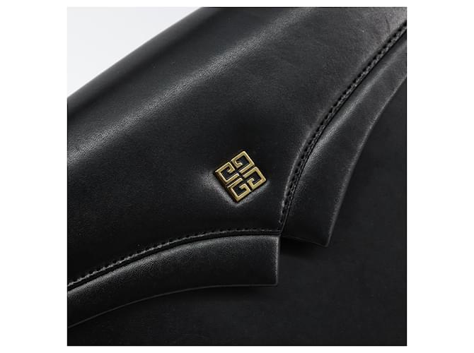 Borsa a mano GIVENCHY in pelle nera e oro Auth 148891 Nero D'oro - vista 14
