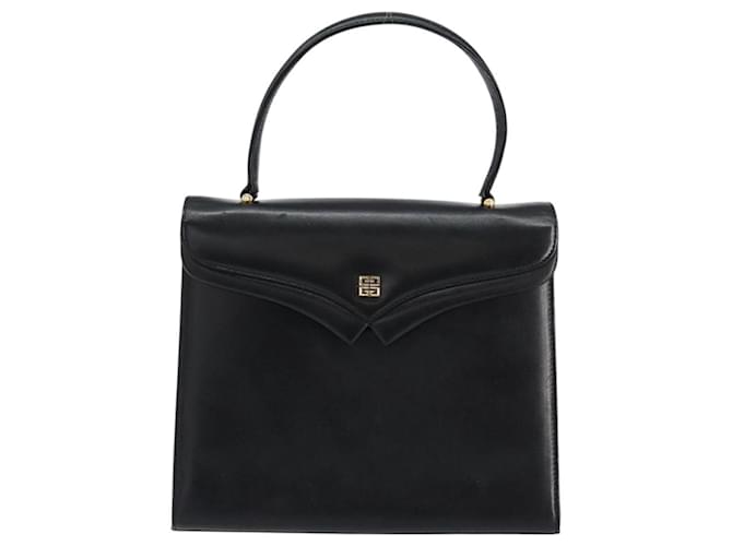 Borsa a mano GIVENCHY in pelle nera e oro Auth 148891 Nero D'oro - vista 2