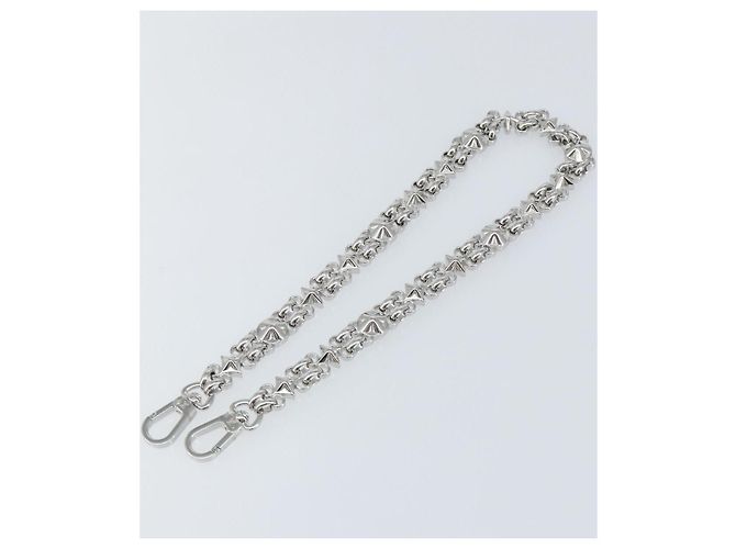 LOUIS VUITTON Cinghia a catena in metallo 23,6"" Argento LV Auth 150645 - vista 2