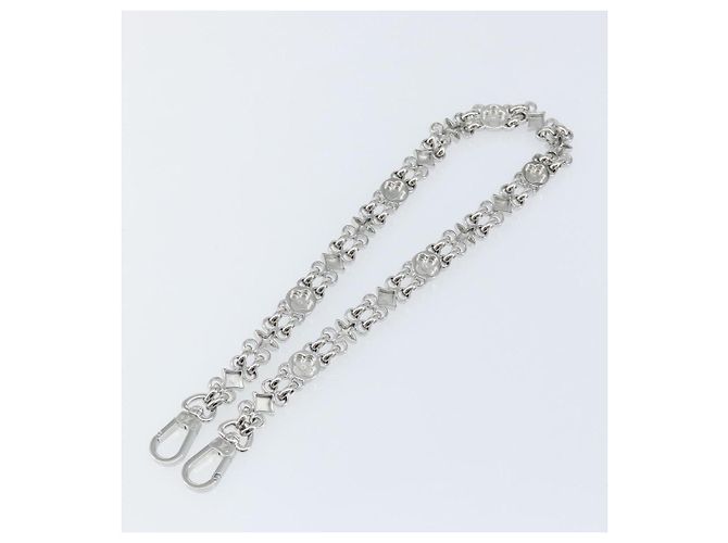 LOUIS VUITTON Cinghia a catena in metallo 23,6"" Argento LV Auth 150645 - vista 6