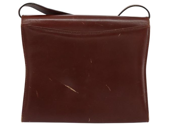 Borsa a Spalla Salvatore Ferragamo in Pelle Marrone Oro Auth BA8006 D'oro - vista 2