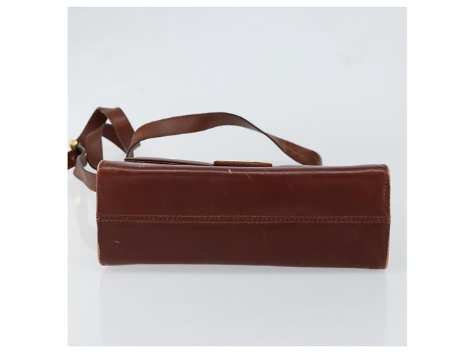 Borsa a Spalla Salvatore Ferragamo in Pelle Marrone Oro Auth BA8006 D'oro - vista 5
