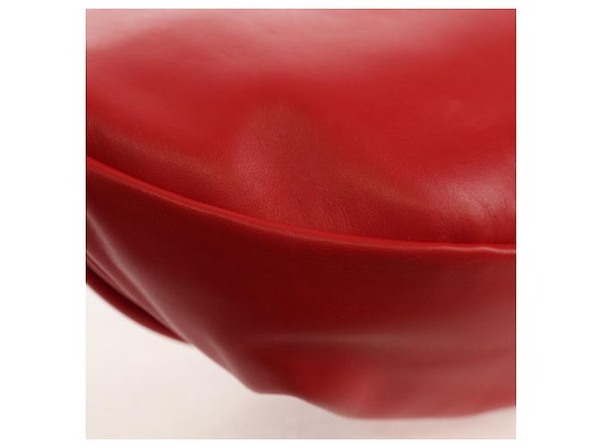 Autre Marque BOTTEGA VENETA Borsa a Spalla con Catena Pelle Rossa Argento Auth BA7679V Rosso - vista 16