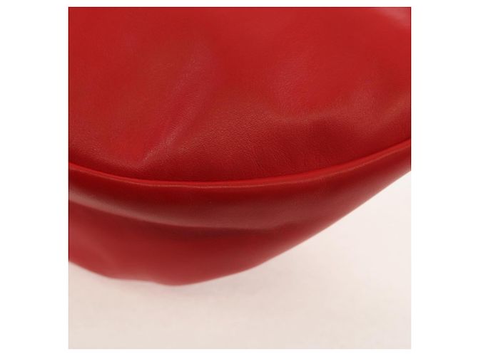 Autre Marque BOTTEGA VENETA Borsa a Spalla con Catena Pelle Rossa Argento Auth BA7679V Rosso - vista 17