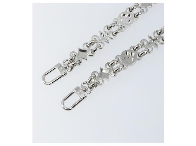 LOUIS VUITTON Cintura a Spalla in Catena Metal 25,6"" Argento LV Auth 150636 - vista 7