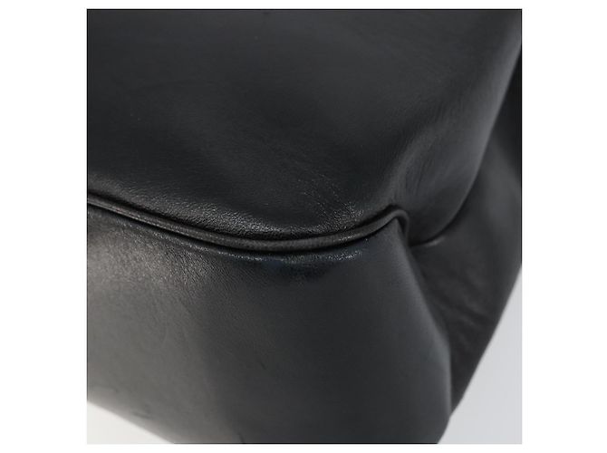 Borsa Tote Vala in pelle nera e argento di Salvatore Ferragamo Auth bs30363 Nero - vista 10